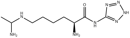 L-N6-(1-IMINOETHYL) LYSINE 5-TETRAZOLE AMIDE, DIHYDROCHLORIDE Struktur