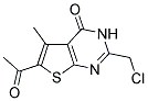 6-ACETYL-2-(CHLOROMETHYL)-5-METHYLTHIENO[2,3-D]PYRIMIDIN-4(3H)-ONE Struktur