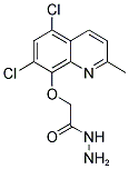 (5,7-DICHLORO-2-METHYL-QUINOLIN-8-YLOXY)-ACETIC ACID HYDRAZIDE Struktur