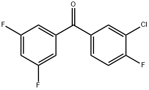 3-CHLORO-3',4',5-TRIFLUOROBENZOPHENONE Struktur