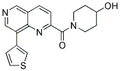 1-[(8-THIEN-3-YL-1,6-NAPHTHYRIDIN-2-YL)CARBONYL]PIPERIDIN-4-OL Struktur