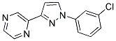 2-[1-(3-CHLOROPHENYL)-1H-PYRAZOL-3-YL]PYRAZINE Struktur