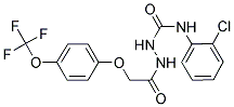 1-(2-(4-TRIFLUOROMETHOXYPHENOXY)ACETYL)-4-(2-CHLOROPHENYL)SEMICARBAZIDE Struktur