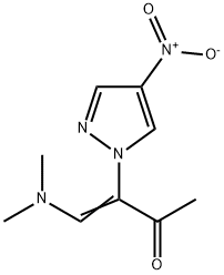 4-DIMETHYLAMINO-3-(4-NITRO-PYRAZOL-1-YL)-BUT-3-EN-2-ONE Struktur