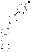 4-[4-(4-BENZYLPHENYL)PIPERAZIN-1-YL]-4-OXOBUTANOIC ACID Struktur