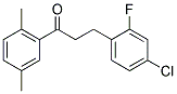 3-(4-CHLORO-2-FLUOROPHENYL)-2',5'-DIMETHYLPROPIOPHENONE Struktur