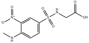 ([[4-(METHYLAMINO)-3-NITROPHENYL]SULFONYL]AMINO)ACETIC ACID Struktur