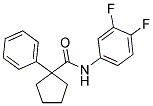 N-(3,4-DIFLUOROPHENYL)(PHENYLCYCLOPENTYL)FORMAMIDE Struktur