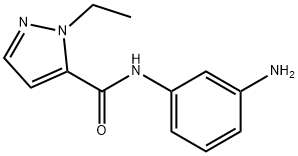 2-ETHYL-2 H-PYRAZOLE-3-CARBOXYLIC ACID (3-AMINO-PHENYL)-AMIDE Struktur