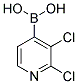 2,3-DICHLOROPYRIDINE-4-BORONIC ACID Struktur