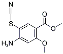 METHYL 4-AMINO-2-METHOXY-5-THIOCYANOBENZOATE Struktur