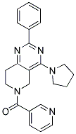 (2-PHENYL-4-PYRROLIDIN-1-YL-7,8-DIHYDRO-5H-PYRIDO[4,3-D]PYRIMIDIN-6-YL)-PYRIDIN-3-YL-METHANONE Struktur