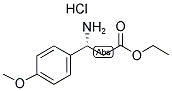 (R)-3-AMINO-3-(4-METHOXY-PHENYL)-PROPIONIC ACID ETHYL ESTER HCL Struktur