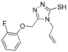 4-ALLYL-5-[(2-FLUOROPHENOXY)METHYL]-4H-1,2,4-TRIAZOLE-3-THIOL Struktur