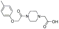 (4-[(4-METHYLPHENOXY)ACETYL]PIPERAZIN-1-YL)ACETIC ACID Struktur