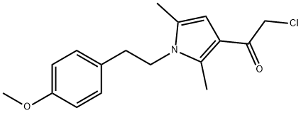 2-CHLORO-1-[1-[2-(4-METHOXYPHENYL)ETHYL]-2,5-DIMETHYL-1H-PYRROL-3-YL]ETHANONE Struktur