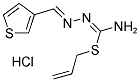 2,3-DIAZA-1-PROP-2-ENYLTHIO-4-(3-THIENYL)BUTA-1,3-DIENYLAMINE, HYDROCHLORIDE Struktur