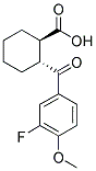 TRANS-2-(3-FLUORO-4-METHOXYBENZOYL)CYCLOHEXANE-1-CARBOXYLIC ACID Struktur