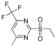 2-ETHANESULFONYL-4-METHYL-6-TRIFLUOROMETHYL-PYRIMIDINE Struktur