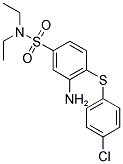 3-AMINO-4-(4-CHLORO-PHENYLSULFANYL)-N,N-DIETHYL-BENZENESULFONAMIDE Struktur