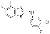 N-(3,4-DICHLOROPHENYL)-4,5-DIMETHYL-1,3-BENZOTHIAZOL-2-AMINE Struktur