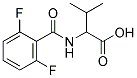 2-(2,6-DIFLUORO-BENZOYLAMINO)-3-METHYL-BUTYRIC ACID Struktur