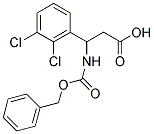 3-BENZYLOXYCARBONYLAMINO-3-(2,3-DICHLORO-PHENYL)-PROPIONIC ACID Struktur