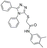 N-(3,4-DIMETHYLPHENYL)-2-[(4,5-DIPHENYL-4H-1,2,4-TRIAZOL-3-YL)SULFANYL]ACETAMIDE Struktur