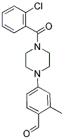 4-[4-(2-CHLOROBENZOYL)PIPERAZIN-1-YL]-2-METHYLBENZALDEHYDE Struktur