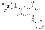 4-METHYL-5-(SULFOMETHYLAMINO)-2-(2-THIAZ OLYLAZO)BENZOIC ACID Struktur