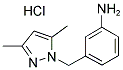 3-(3,5-DIMETHYL-PYRAZOL-1-YLMETHYL)-PHENYLAMINE HYDROCHLORIDE Struktur