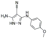 5-AMINO-3-[(4-METHOXYPHENYL)AMINO]-1H-PYRAZOLE-4-CARBONITRILE Struktur