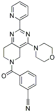 3-(4-MORPHOLIN-4-YL-2-PYRIDIN-2-YL-7,8-DIHYDRO-5H-PYRIDO[4,3-D]PYRIMIDINE-6-CARBONYL)-BENZONITRILE Struktur