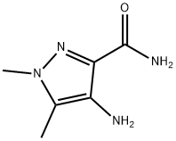 4-AMINO-1,5-DIMETHYL-1H-PYRAZOLE-3-CARBOXAMIDE Struktur