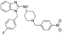 [1-(4-FLUORO-BENZYL)-1H-BENZOIMIDAZOL-2-YL]-[1-(4-NITRO-BENZYL)-PIPERIDIN-4-YL]-AMINE Struktur