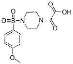 (4-[(4-METHOXYPHENYL)SULFONYL]PIPERAZIN-1-YL)(OXO)ACETIC ACID Struktur