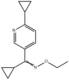 CYCLOPROPYL(6-CYCLOPROPYL-3-PYRIDINYL)METHANONE O-ETHYLOXIME Struktur