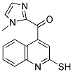 (2-MERCAPTOQUINOLIN-4-YL)(1-METHYL-1H-IMIDAZOL-2-YL)METHANONE Struktur