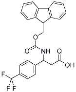 3-N-FMOC-3-(4-TRIFLUOROMETHYLPHENYL)PROPIONIC ACID Struktur