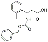 3-BENZYLOXYCARBONYLAMINO-3-O-TOLYL-PROPIONIC ACID Struktur