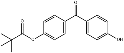 4-HYDROXY-4'-(TRIMETHYLACETOXY)BENZOPHENONE Struktur