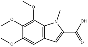 5,6,7-TRIMETHOXY-1-METHYL-1H-INDOLE-2-CARBOXYLIC ACID Structure