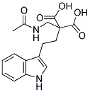 A-ACETAMINO-A-CARBOXY-R-(3-INDOLE)-BUTYRIC ACID Struktur