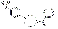 1-(4-CHLOROBENZOYL)-4-[4-(METHYLSULFONYL)PHENYL]-1,4-DIAZEPANE Struktur