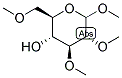 METHYL-2,3,6-TRI-O-METHYL-D-GLUCOPYRANOSIDE Struktur