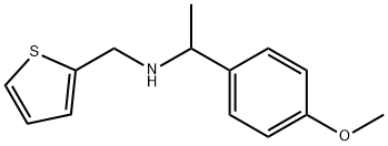 [1-(4-METHOXY-PHENYL)-ETHYL]-THIOPHEN-2-YLMETHYL-AMINE Struktur