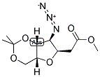 2-(3R-AZIDO-4R-OXY-5R-OXYMETHYL-ISOPROPYLIDENE-TETRAHYDROFURAN-2R-YL)-ACETIC ACID METHYL ESTER Struktur