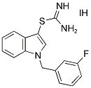 1-(3-FLUOROBENZYL)-1H-INDOL-3-YL IMIDOTHIOCARBAMATE HYDROIODIDE Struktur