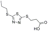 3-[[5-(PROPYLTHIO)-1,3,4-THIADIAZOL-2-YL]THIO]PROPANOIC ACID Struktur