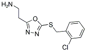 2-[5-(2-CHLORO-BENZYLSULFANYL)-[1,3,4]OXADIAZOL-2-YL]-ETHYLAMINE Struktur